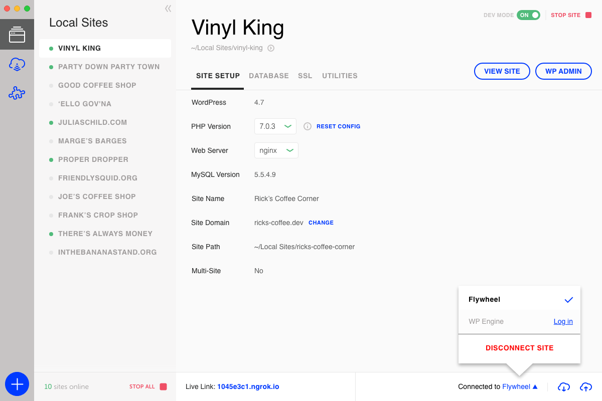 Individual-site-logged-in-connected-–-host-selector-engaged